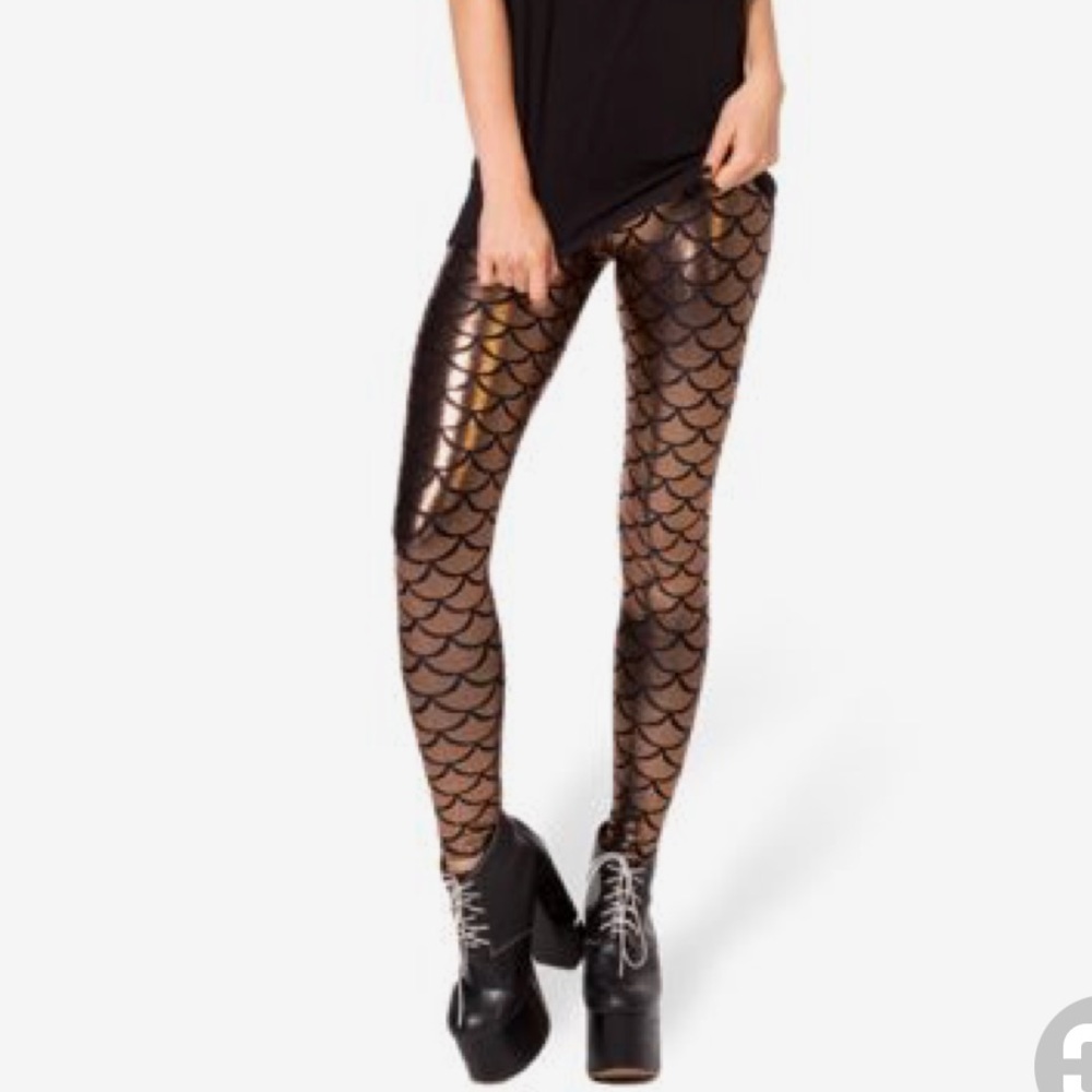 BlackMilk mermaid bronze leggings